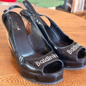 BALDININI 🇮🇹 Y2K Bedazzled Wedges